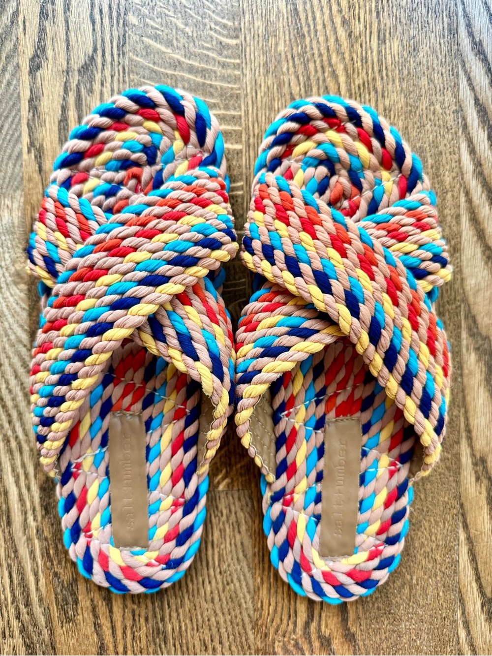 Salt + Umber Slide Sandals Size 7